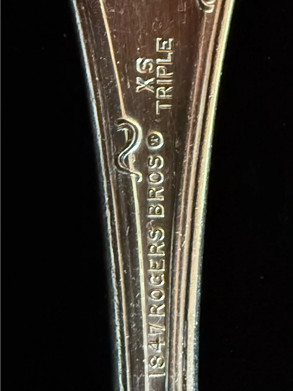 Rogers Bros XS Triple Silver- plate Vintage pattern Serving Spoons from 1904